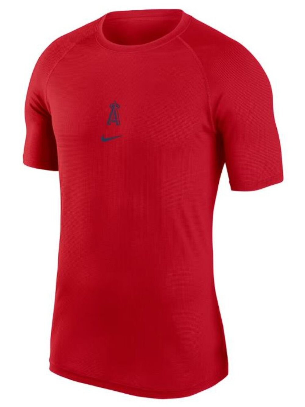 NIKE Men's Los Angeles Angels Red Authentic Collection Raglan T-Shirt Size XXL